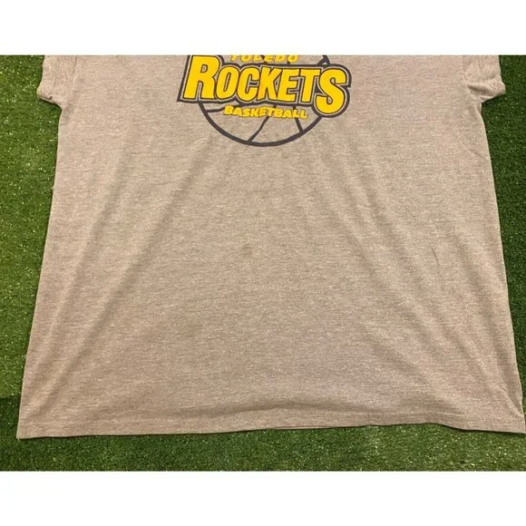 Vintage Russell Athletic Toledo Rockets basketball sleeveless t-shirt 2XL gray - Picture 4 of 12